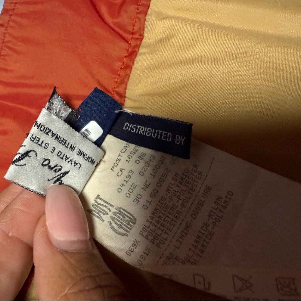 Post Card Quilted‎ Puffer Midi Skirt Rust Red Down Fill Size 10 - Picture 14 of 14